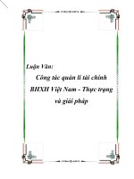 Công tác quản lý quỹ bảo hiểm xã hội