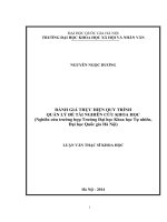 Đánh giá thực hiện quy trình quản lý đề tài nghiên cứu khoa học (Nghiên cứu trường hợp Trường Đại học Khoa học Tự nhiên, ĐHQG Hà Nội