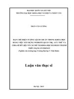 Hạn chế hiện tượng lệch chuẩn trong khoa học bằng việc xây dựng Website quản trị, lưu trữ và chia sẻ dữ liệu về các đề tài khoa học đã hoàn thành trên mạng Intel