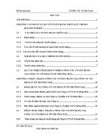 Hoàn thiện công tác tuyển dụng nhân lực tại công ty cổ phần ô tô Trường  Hải