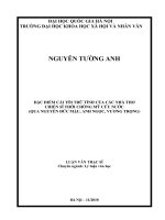 Đặc điểm cái tối trữ tình của các nhà thơ chiến sĩ thời chống Mỹ cứu nước (Qua Nguyễn Đức Mậu, Anh Ngọc, Vương Trọng