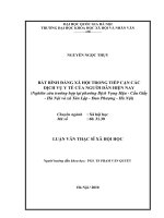 Bất bình đẳng xã hội trong tiếp cận các dịch vụ y tế của người dân hiện nay (Nghiên cứu trường hợp tại phường Dịch Vọng Hậu - Cầu Giấy - Hà Nội và xã Tân Lập - đan phượng, hà nội