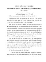 SKKN MỘT SỐ KINH NGHIỆMTRONG GIẢNG DẠY PHÂN MÔN TẬP VIẾT Ở LỚP 1