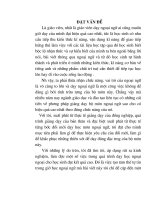 Tạo tâm thế tự tin trong quá trình giao tiếp của giờ học ngoại ngữ