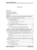 Giải pháp Mở rộng huy động vốn tại Ngân hàng Thương Mại cổ phần công thương Việt Nam chi nhánh Hà Nam