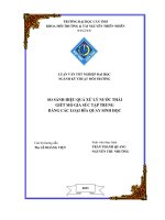 so sánh hiệu xuất xử lý nước thải giết mổ gia súc bằng đĩa quay sinh học