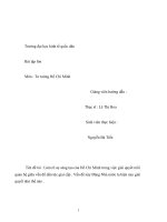 Làm rõ sự sáng tạo của Hồ Chí Minh trong việc giải quyết mối quan hệ giữa vấn đề dân tộc giai cấp . Vấn đề này Đảng Nhà nước ta hiện nay giải quyết như thế nào