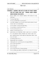 Một số giải pháp nhằm hoàn thiện nghiệp vụ kế toán cho vay tại  Ngân hàng Nông Nghiệp và phát triển nông thôn Thanh Hoá