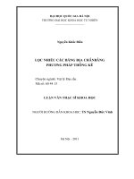 Lọc nhiễu các băng địa chấn bằng phương pháp thống kê
