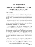 Sáng kiến kinh nghiệm - Hướng dẫn học sinh thực hiện tốt cách giải bài toán có lời văn - Lớp 5 TIỂU HỌC HOÀNG NAM