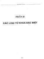 Ebook Từ điển từ khóa khoa học và công nghệ Tập 1 Bảng tra chính (Phần 2) - Bộ Khoa học Công nghệ và môi trường