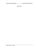 Hoàn thiện kế toán bán hàng và xác định kết quả tại Công Ty Cổ phần thương mại Đại Huy