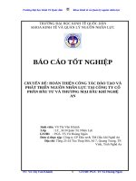 Hoàn thiện công tác đào tạo và phát triển nguồn nhân lực tại Công ty CP đầu tư và thương mại dầu khí Nghệ An