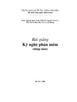 Bài giảng Kỹ nghệ phần mềm - ĐH Quốc gia Hà Nội