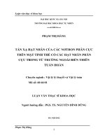 Tán xạ hạt nhân của các nơtron phân cực trên mặt tinh thể có các hạt nhân phân cực trong từ trường ngoài biến thiên tuần hoàn