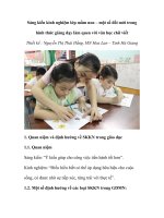 Sáng kiến kinh nghiệm - Một số đổi mới trong hình thức giảng dạy làm quen với văn học chữ viết TRƯƠNG MẦM NON HOA LAN