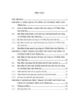 Tổ chức công tác kế toán và bộ máy kế toán tại công ty thủy sản tĩnh gia