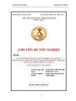 Giải pháp nâng cao nghiệp vụ hoạt động huy động vốn tại Ngân Hàng thương mại cổ phần Đông Nam Á chi nhánh Văn Phú-Hà Đông(SeABank-Văn Phú