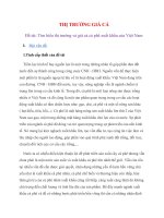 Đề tài tìm hiểu thị trường và giá cả cà phê xuất khẩu của việt nam