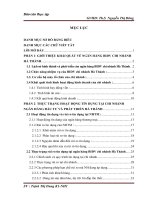 Hạn chế rủi ro tín dụng tại ngân hàng Đầu Tư và Phát Triển Việt Nam – chi nhánh Hà Thành