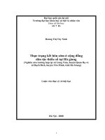 Thực trạng kết hôn sớm ở cộng đồng dân tộc thiểu số tại Hà Giang (Nghiên cứu trường hợp tại xã Lùng Tám, huyện Quản Bạ và xã Bạch Đích, huyện Yên Minh, tỉnh Hà giang