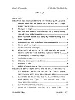 Thực trạng công tác kế toán tiêu thụ và xác định kết quả kinh doanh tại Công ty  TNHH Thương Mại XNK Thanh Hải