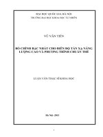 Bổ chính bậc nhất cho biên độ tán xạ năng lượng cao và phương trình chuẩn thế tt