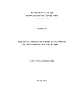 Tách dòng và thiết kế vector biểu hiện gen mã cho thụ thể neurokinin-1 ở người Việt Nam