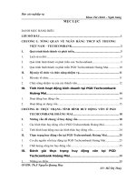 Giải pháp nâng cao chất lượng công tác huy động vốn tại phòng giao dịch techcombank hoàng mai_ hà nội