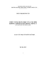Chức năng dụng học của câu hỏi không chính danh trong tiếng Ý (có liên hệ với tiếng Việt