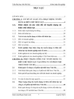 Hoàn thiện công tác tuyển dụng và biên chế nhân lực tại công ty cổ phần nội thất Inox Vân Hà