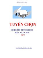 bộ 10 đề thi toán. 10 đề số 3