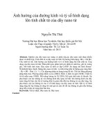 Ảnh hưởng của đường kính và tỷ số hình dạng lên tính chất từ của dây nano từ tt