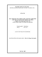 Đặc tính dân tộc trong việc giáo dục giới tính cho trẻ vị thành niên trong gia đình (nghiên cứu trường hợp dân tộc Tày, xã Tân Thanh, huyện Văn Lãng, tỉnh Lạng sơn