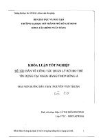 Bàn về công tác quản lý rủi ro thẻ tín dụng tại Ngân hàng TMCP Đông Á