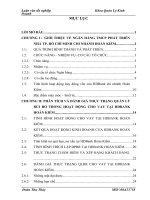 Đánh giá hoạt động quản lý rủi ro trong hoạt động cho vay tại HDBank