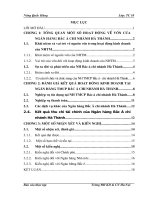 Tình hình  hoạt động kinh doanh tại Ngân hàng TMCP Bắc Á - chi nhánh Hà Thành