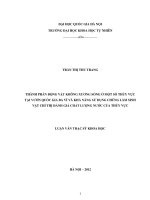 Thành phần động vật không xương sống ở một số thủy vực tại Vườn Quốc gia Ba Vì và khả năng sử dụng chúng làm sinh vật chỉ thị đánh giá chất lượng nước của thủy