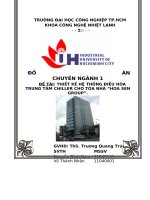 Đồ án chuyên ngành 1 thiết kế hệ thống điều hoà không khí cho văn phòng hoa sen group