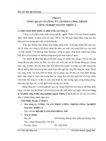 BÁO CÁO VỀTÌNH HÌNH HỌAT ĐỘNG KINH DOANH CỦA CÔNG TY CỔ PHẦN CÔNG TRÌNH CÔNG NGHIỆP NGUỒN THIÊN Á