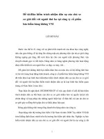 Bảo hiểm trách nhiệm dân sự của chủ xe cơ giới đối với người thứ ba tại công ty cổ phần bảo hiểm hàng không VNI