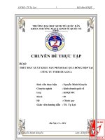 Thúc đẩy xuất khẩu mặt hàng rau quả đóng hộp  sang thị trường Nga và Đông Âu