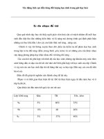 Tác động tích cực đến từng đối tượng học sinh trong giờ dạy hoá