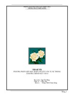 SKKN PHƯƠNG PHÁP GIÚP HỌC SINH LÀM TỐT VĂN TỰ SỰ TRONG CHƯƠNG TRÌNH NGỮ VĂN 8