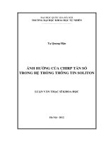 Ảnh hưởng của chirp tần số trong hệ thống thông tin soliton