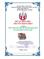 Đồ án truyền động điện tính toán và thiết kế truyền động cho cơ cấu nâng hạ cầu trục