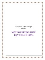 Sáng kiến kinh nghiệm Một số phương pháp dạy Toán lớp 2 trường tiểu học nghĩa minh