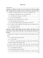 Thực trạng công tác huy động vốn tiền gửi tại Ngân hàng TMCP Hàng Hải Việt Nam chi nhánh Thanh Xuân – Hà Nội