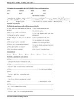 Bài tập bổ trợ và nâng cao Tiếng Anh THPT trường Marie Curie