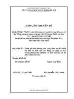 Chuyên đề 15 Đánh giá ảnh hưởng của xăng sinh học E10 đến độ bền và tuổi thọ của động cơ xăng xe máy trong phòng thí nghiệm và trên đường khi đã điều chỉnh kết cấu